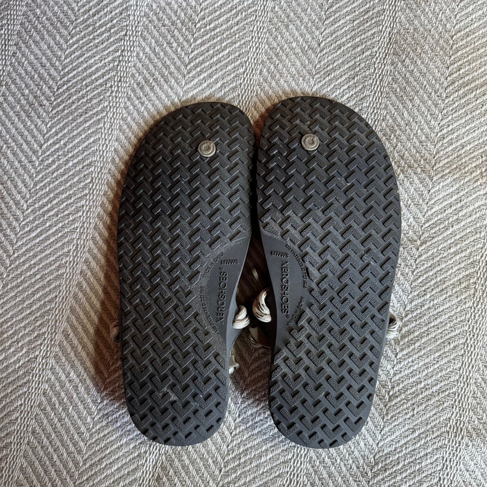 Xero Shoes Genesis Sandals Mens 7 Womens 8 Grey Black Minimalist Barefoot - Picture 7 of 8